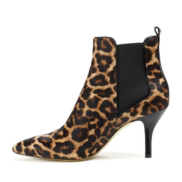 NWOB Michael Michael Kors Asbury Leopard Print Calf Hair Bootie - Picture 2 of 8
